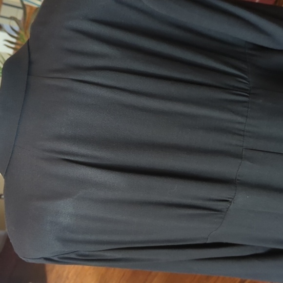 Vtg Witchy Whimsigoth button front minimalist black  Long dress sz 12 - Picture 7 of 12